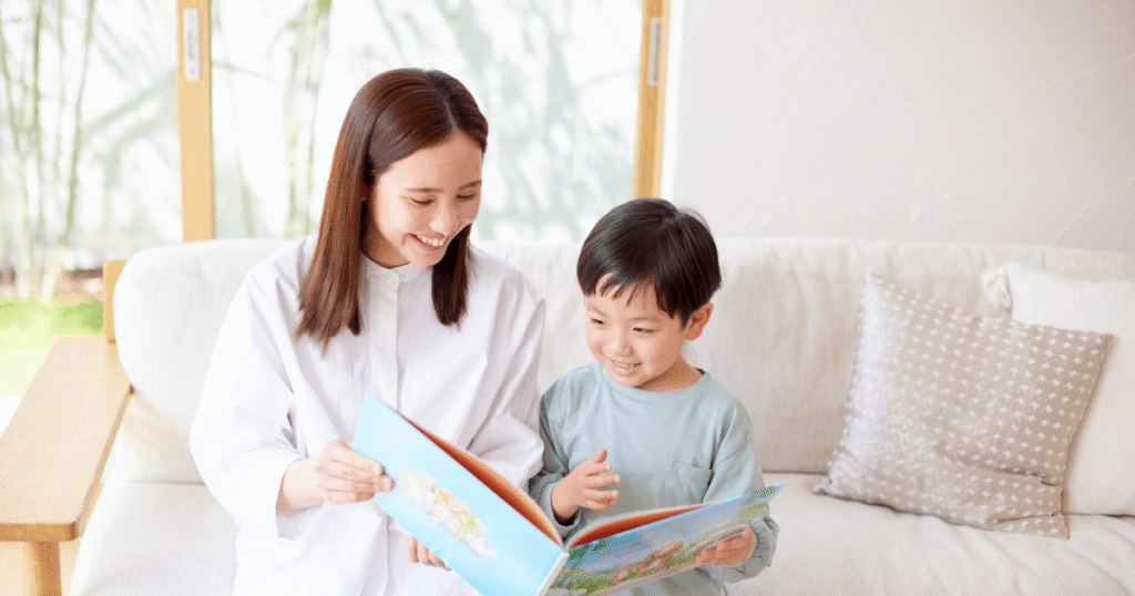 おうち英語を始めているイメージ